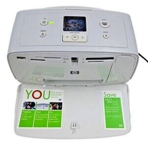 HP Photosmart 335 Portable Photo Printer Bluetooth Inkjet Q6377L | Bluetooth
